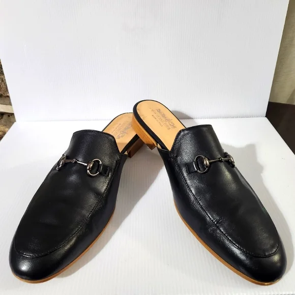 "Coach And Four" Brand Neline Leather Mule Black 11M - Picture 13 of 13